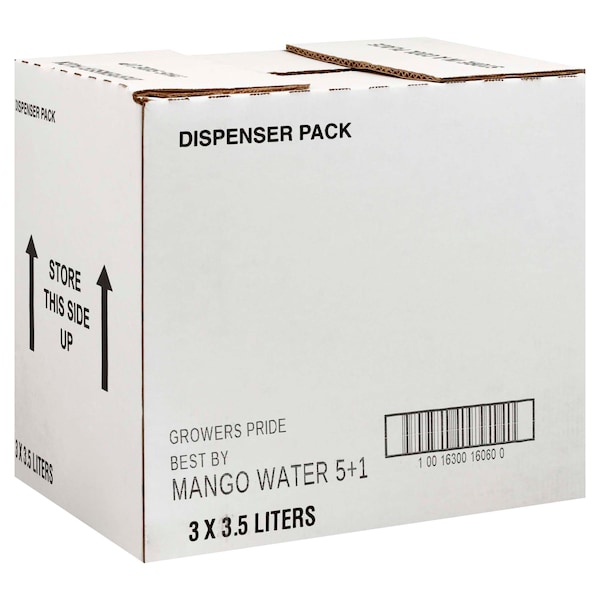 Fl Nat Growers Pride Growers' Pride Mango Flavored Water 3.5 Liter, PK3 1630016060 - main